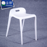 朵颐 简约现代餐椅时尚塑料凳子创意咖啡椅成人高凳靠背凳子特价