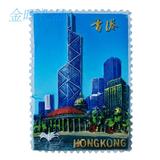 创意旅游纪念香港地标建筑中银大厦小冰箱贴家居饰品磁贴爆款促销