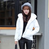 2015冬季新款韩版女装棉衣休闲外套学生甜美纯色长袖短款加厚棉服