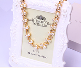 8-9-10-11-12mm正圆天然南洋金珠珍珠吊坠项链 925纯银镀金