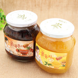 韩国进口丹特蜂蜜柚子茶770g红枣茶770g两瓶