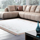 山花地毯客厅纯棉刺绣地毯卧室客厅安全环保地毯儿童房地毯茶几毯