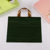 包邮中号墨绿塑料袋包装袋手提袋化妆品袋礼品袋空白袋可加印定做