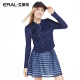 艾莱依修身立领短款2016春装新款女装小外套长袖潮ERAL30007-ECAA
