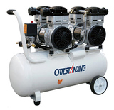 奥突斯OTS-1100x2-60L 大型无油空气压缩机 空压机静音喷漆充气泵