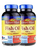 【美国代购】Nature Made深海鱼油欧米伽3软胶囊200粒 中老年健康