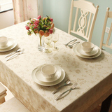 欧式提花桌布台布布艺餐桌布长方形茶几布西餐桌布椅垫深咖果绿黄
