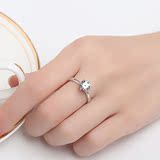 帕瑞斯I专柜正品 求婚钻戒女一1克拉DO裸钻 可定制白金钻石戒指