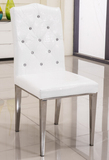 特价不锈钢餐椅简约现代拉砖圆靠背凳子欧式i韩版皮椅餐桌椅组合