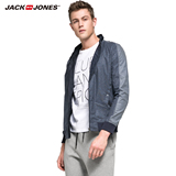 JackJones杰克琼斯春装拼接合体立领男士夹克薄外套S|216121073