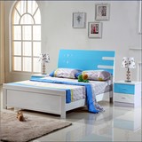 韩式烤漆儿童床实木床1米2小床男孩女孩单双人床1.5米床少儿床