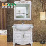 欧式新款小型浴室柜组合　橡木落地柜台面定制定做北京厂家直销
