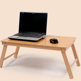 床上电脑桌 笔记本懒人用宿舍神器学习桌多功能实木可折叠小桌子