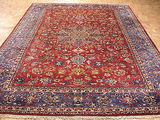 海外代购 波斯地毯 9 x12东方传统羊毛编织手红地毯伊斯法罕