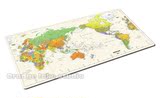 世界地图(无南极洲)长款 学习书课桌垫/超大鼠标垫可选2017年日历