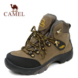 camel/骆驼高帮登山鞋 保暖头层牛皮防水防滑户外女鞋徒步鞋
