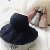 韩国代购夏季新款帽子女防紫外线大檐帽可折叠遮阳防晒空顶太阳帽