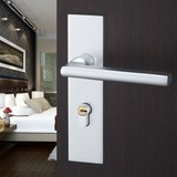 室内门锁房间太空铝房门锁静音执手双舌门锁欧式简约卧室木门锁