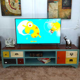 简约电视柜茶几组合地柜美式小型卧室客厅现代电视机柜储物柜