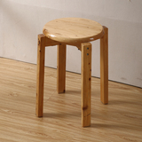 全实木凳子香柏木圆凳梳妆凳简约创意圆凳木头凳板凳餐凳椅子批发