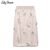 Lily Brown 2016春夏新品 花朵刺绣包臀半身裙（商场同款）