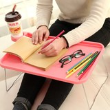 笔记本电脑桌床上用吃饭餐桌 宿舍懒人学习小桌子塑料可折叠书桌