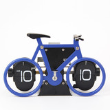 时尚创意自行车翻页钟 自动单车翻叶钟 客厅座钟 装饰摆设时钟