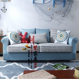 特价美式地中海沙发大小户型客厅单人三人位双人组合布艺沙发拆洗