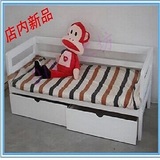 专售实木沙发床宜家沙发床坐卧两用推拉床简约储物床单人床SFC27