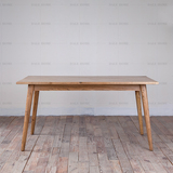 北欧独立设计 柞木腿 餐桌 实木餐桌 原木餐桌 书桌 工作台 环保