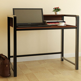 现代简约宜家书桌 双层写字桌家用学习桌木质笔记本台式电脑桌子