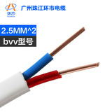 广州名牌 广州珠江环市电缆电线 阻燃国标铜芯2.5平方BVV双塑单芯