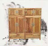 厂家直销红木家具金丝楠木雕刻顶箱柜结婚房装修大衣柜精品