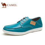 Camel 骆驼男鞋 青春韩版潮鞋 2015夏季新款牛皮系带休闲皮鞋