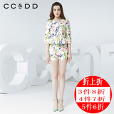 CCDD2016夏装专柜正品新款女中国风田园印花短外套甜美清新上衣