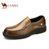 聚Camel骆驼男鞋 春季新款 英伦男士商务正装皮鞋真皮圆头套脚鞋