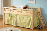 实木儿童床半高床 组合床 踏步床多功能高低高架床学生床包邮