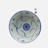 青花瓷碗套装陶瓷复古中式家用餐具怀旧手绘仿古小汤碗面碗米饭碗
