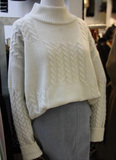 韩版长袖高领套头毛衣女学生2016秋冬新款宽松显瘦麻花针织打底衫