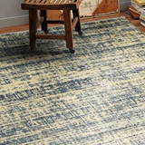 ANGOLINO 进口机织复古磨砺感做旧毯 长方形书房加厚柔软舒适地毯