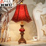 红色婚庆台灯卧室床头 美式复古创意 欧式奢华结婚房礼物温馨浪漫