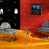 特价VA-C0168创意设计师现代简约美甲个性布艺单人休闲椅沙发椅子