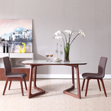 现代北欧餐桌时尚创意餐厅餐桌椅组合钢化玻璃6人餐桌工厂直销