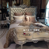 欧式床双人床1.8米实木床2米奢华婚床新古典床布艺皮艺公主床现货