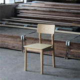 【来去工坊】北欧榫卯纯实木白蜡木餐椅现代简约黑胡桃木餐椅定制