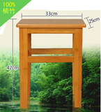 楠竹四方凳 凳子 餐凳 实木凳 加厚 加高 加固免装特价包邮