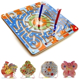 儿童早教木质磁性运笔迷宫走珠游戏男女孩宝宝3-5-6周岁益智玩具