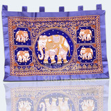 异丽 东南亚风格 手工大象壁挂挂毯 泰国壁毯 客厅挂毯画 热卖