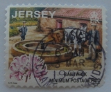 英国泽西岛信销邮票 1998-2003年 过去的日子 4-1推磨