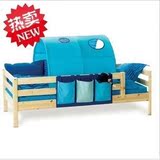 三面护栏床实木儿童床单人床新品青少年床婴儿床双人床可定做折扣